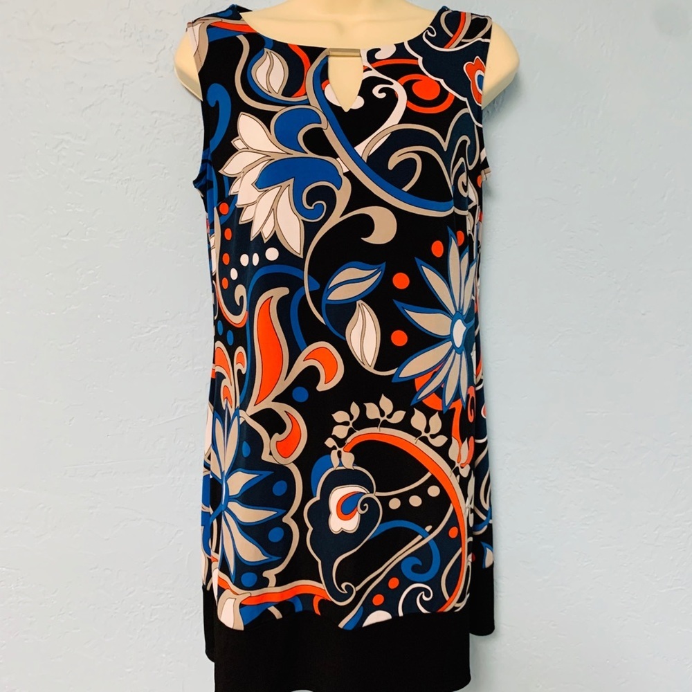 Alfani Dress Vibrant Jewel Neck Cocktail Dress XS
